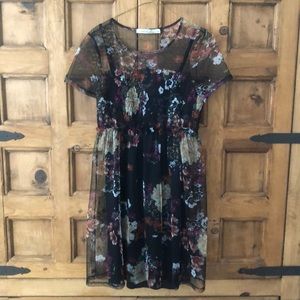 *SOLD* Black Lace Coverlet Cocktail Dress